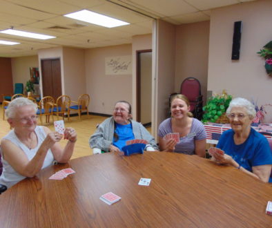 Playing Cards with Activity Staff